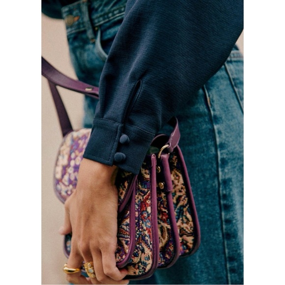 Sezane Romeo Tapestry Crossbody Bag - Picture 2 of 10